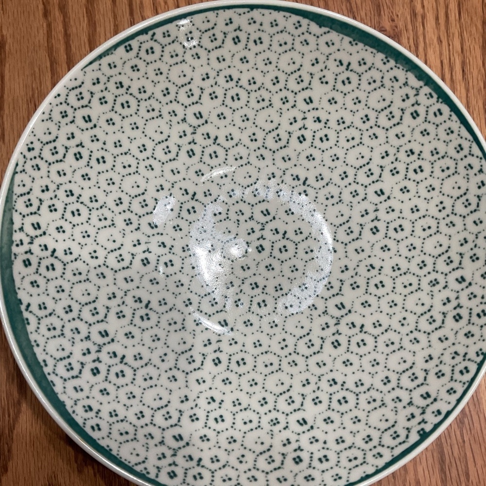 Lenox Marketplace Teal and White Decorative Bowl fine china - Picture 2 of 5